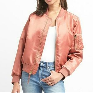 GAP // Satin Bomber Jacket